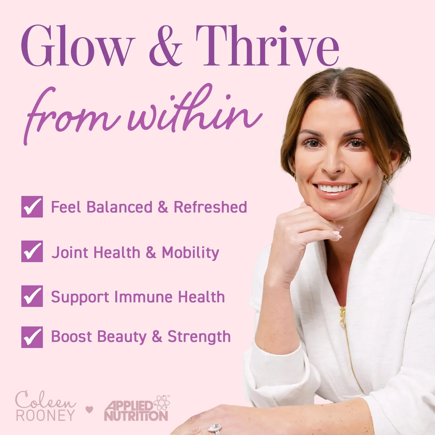 Applied Nutrition Coleen’s Marine Collagen Pulver Erdbeere 14 Sticks