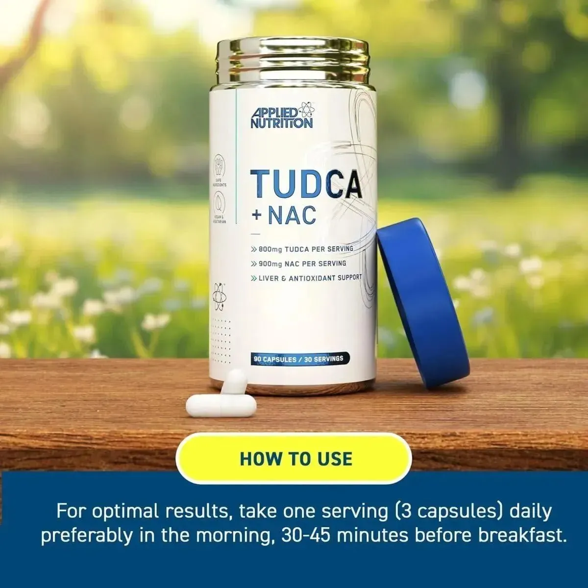 Applied Nutrition TUDCA NAC Kapseln 90 Kapseln Leber