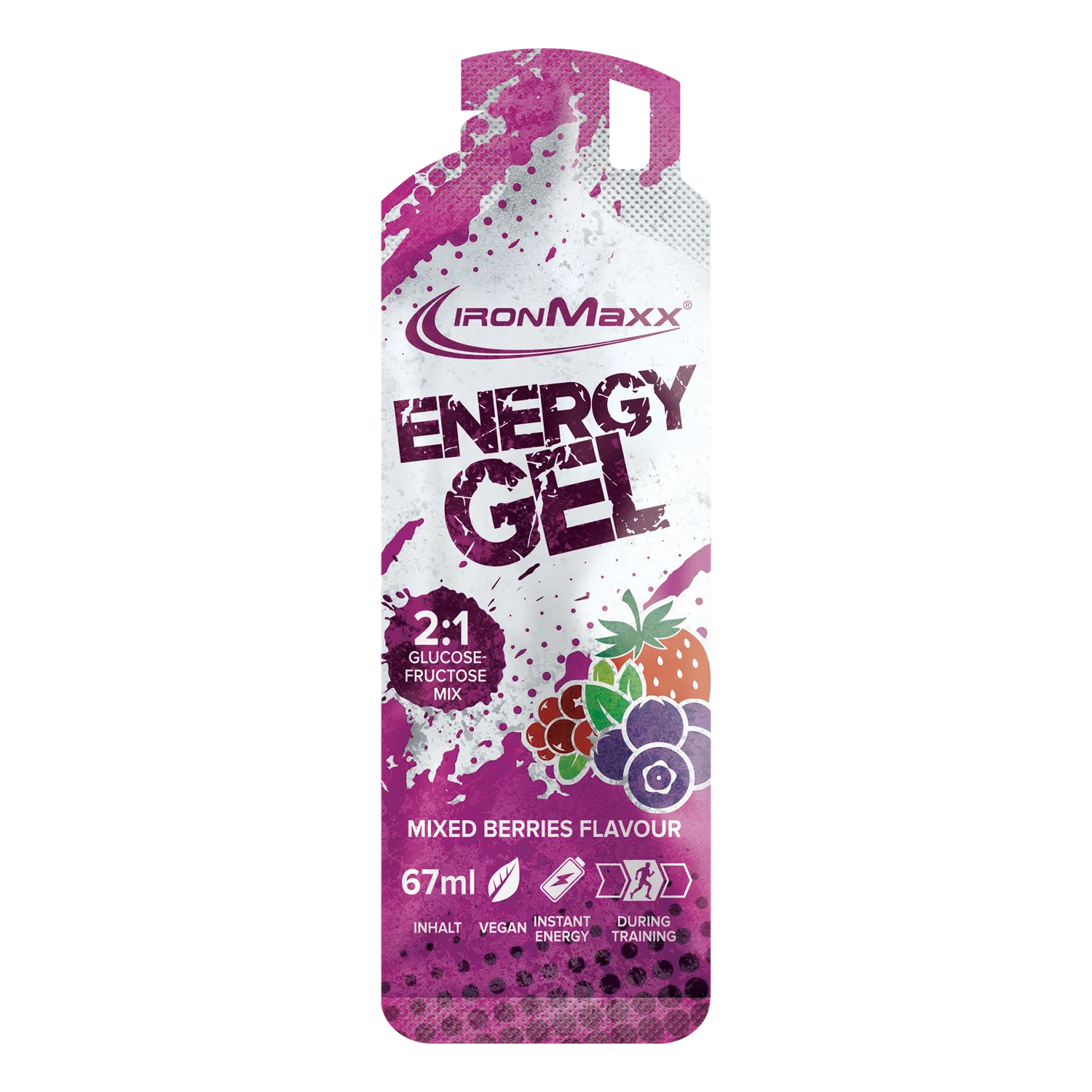 Iron Maxx Hydro Energy Gel Mixed Berries 24x67ml vegan