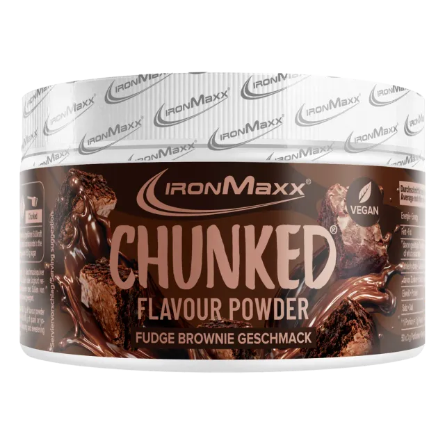 Iron Maxx Chunked Geschmackspulver Fudge Brownie 150g mit Stückchen