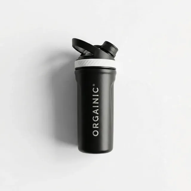 ORGAINIC Shaker 2.0 Edelstahl 700ml Black isoliert