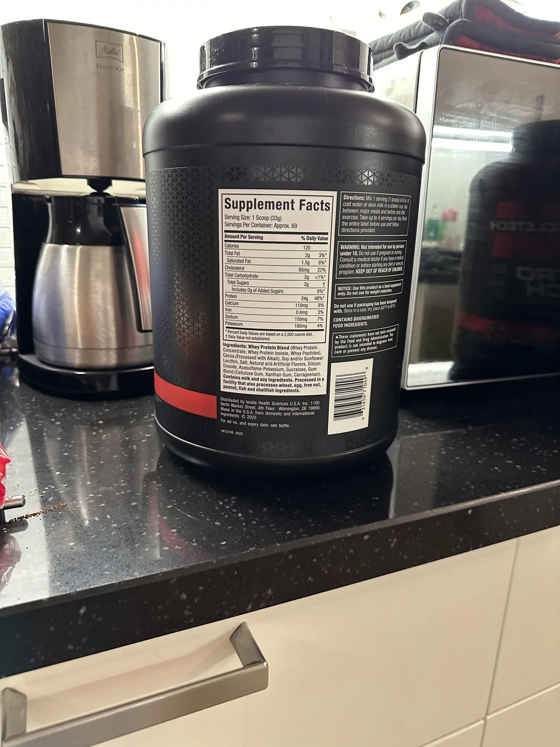 MuscleTech Nitro Tech 100% Whey Gold Whey Protein French Vanilla Cream 2 lb zuckerarm