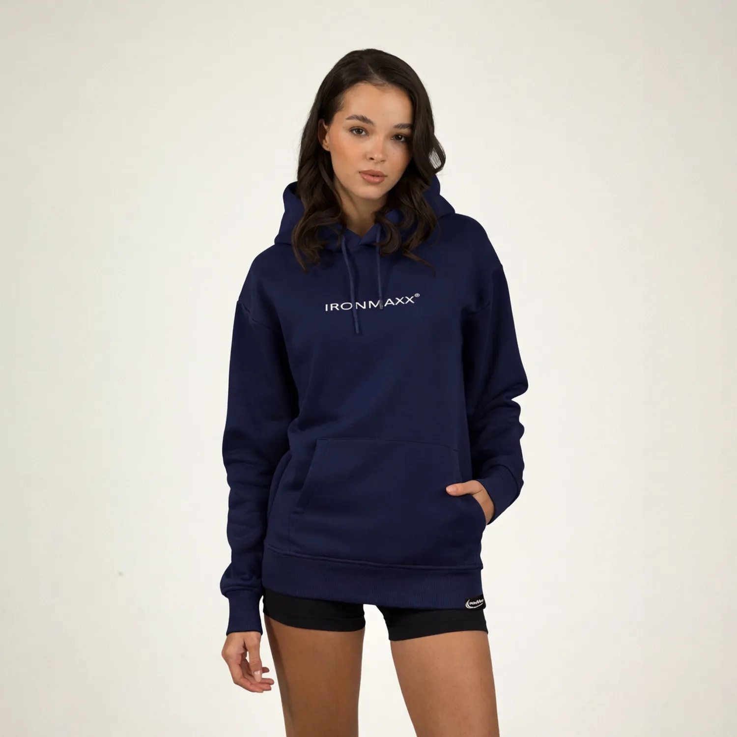 Iron Maxx Hoodie dunkelblau Unisex Größe M oversized