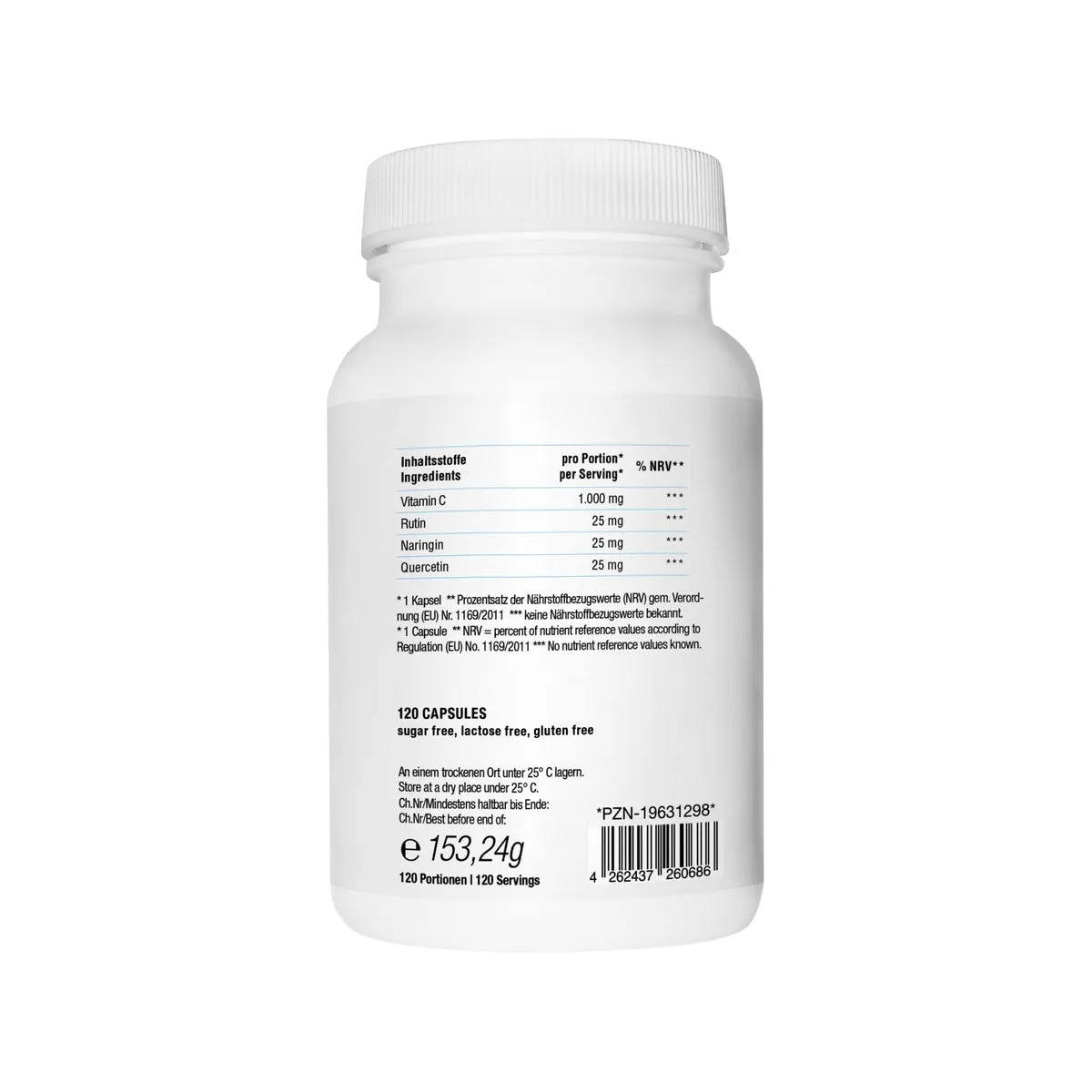 AMFORMULA Care Vitamin C + Bioflavonoide Kapseln 120 Stk hochdosiert