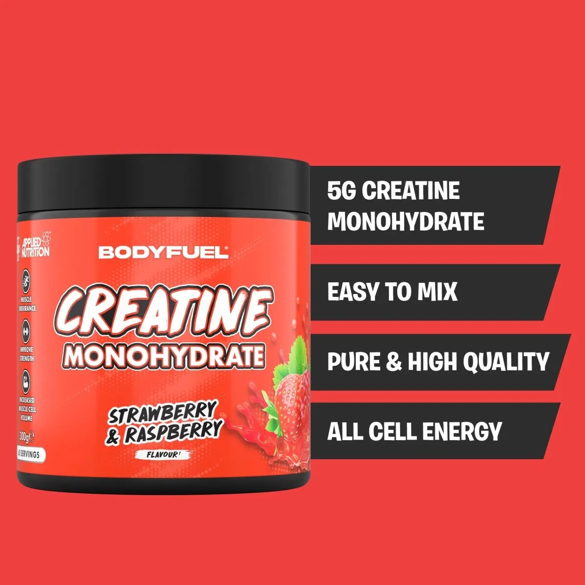 Applied Nutrition BodyFuel Kreatin-Monohydrat Pulver 300g neutral