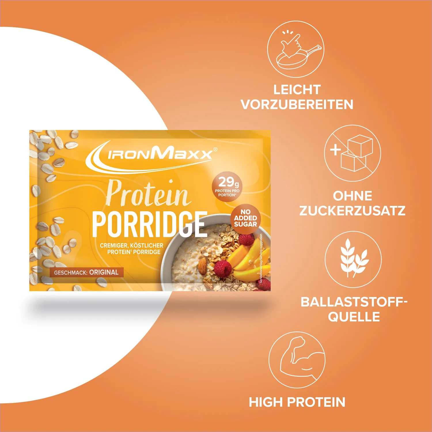Iron Maxx Protein Breakfast Porridge 10x60g proteinreich