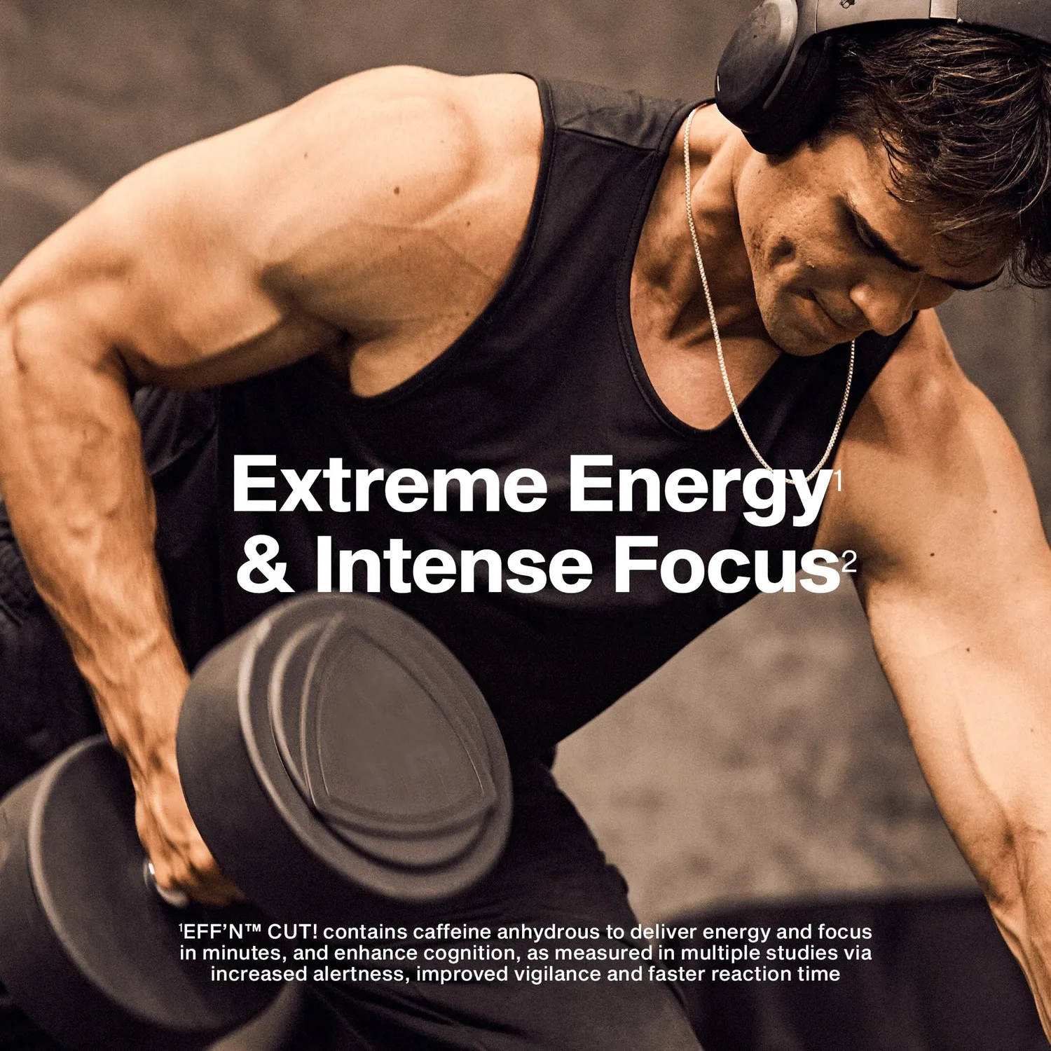 MuscleTech EFF'N CUT! Fatburner Mango Iced Tea Fizz Koffein