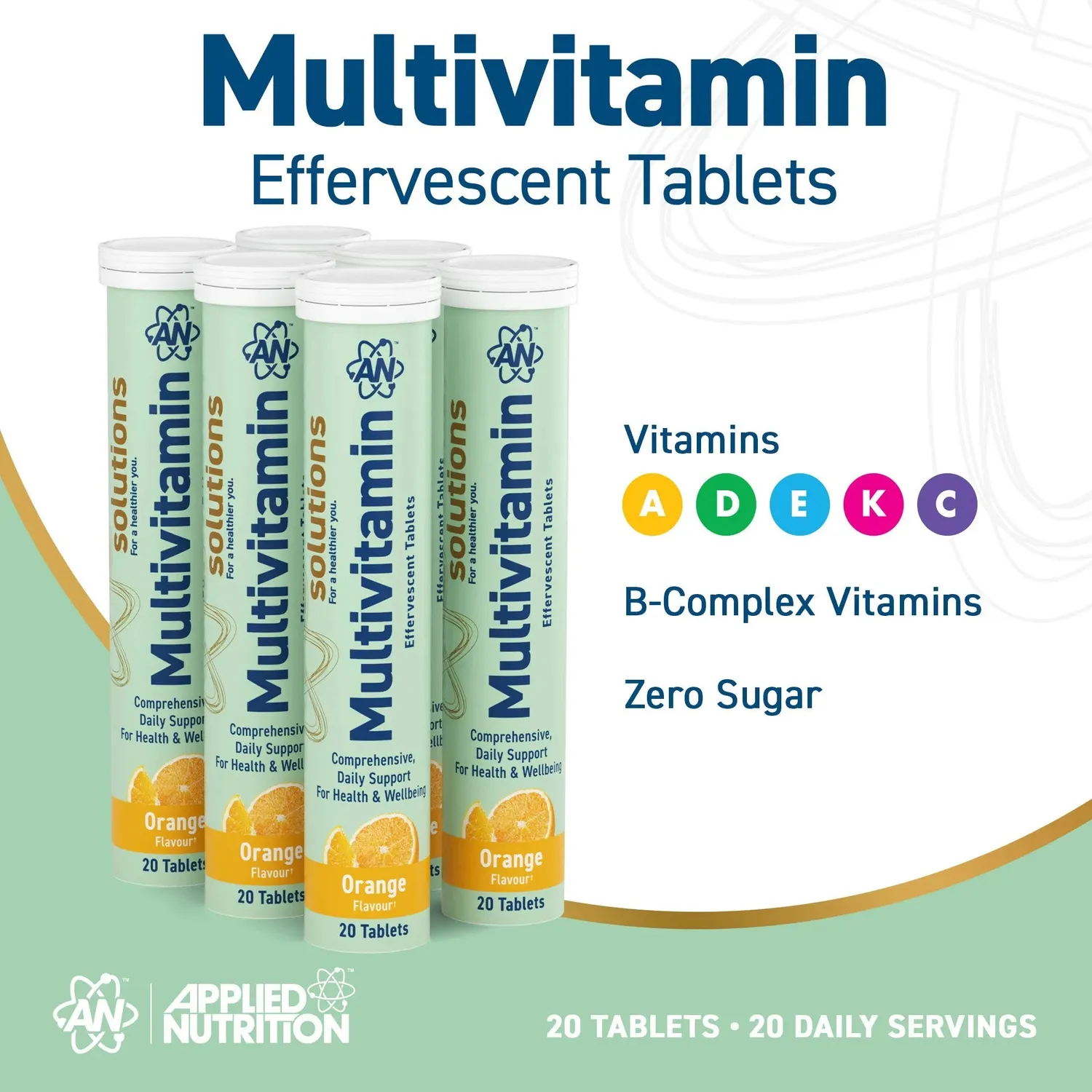 Applied Nutrition Solutions Multivitamin Brausetabletten Orange 6er Pack