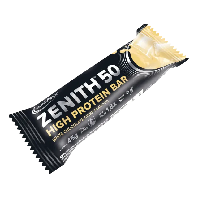 Iron Maxx ZENITH 50 Protein Riegel 45 g White Chocolate Crisp proteinreich