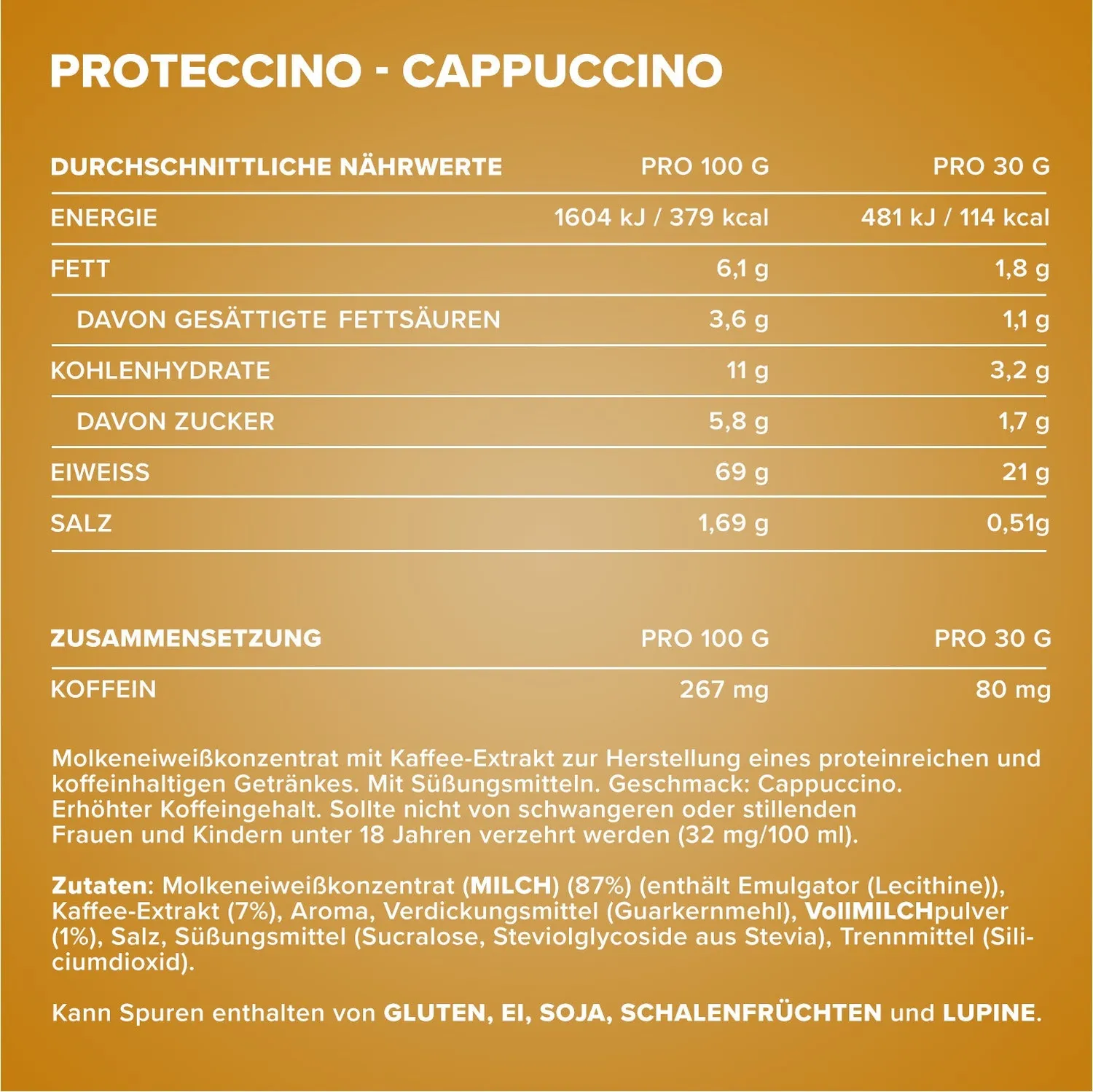 Iron Maxx Proteccino 4er Bundle 2 Sorten mit Shaker