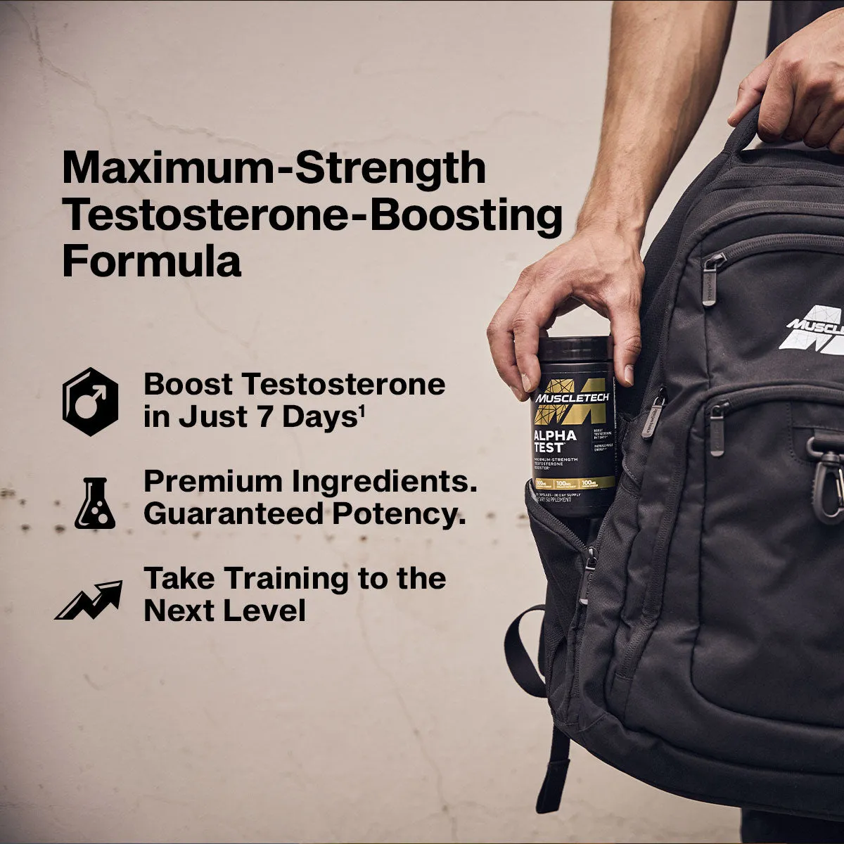MuscleTech AlphaTest 120 Kapseln Testosteron-Supplement