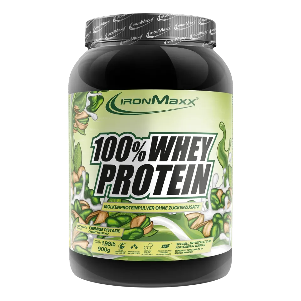 Iron Maxx 100% Whey Protein Pulver 900g Pistazie