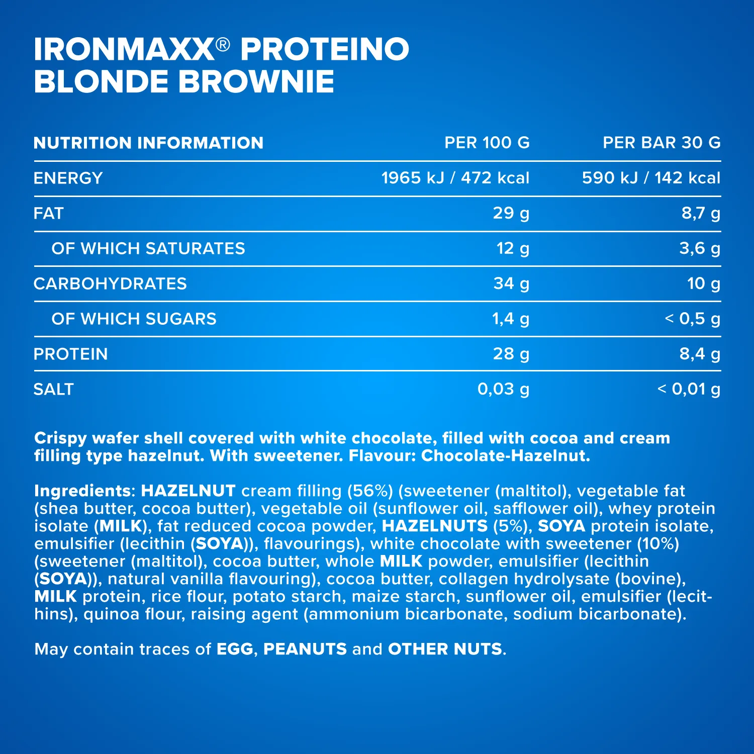 Iron Maxx Proteino Proteinriegel 12x30g Dark Choc Coconut zuckerarm
