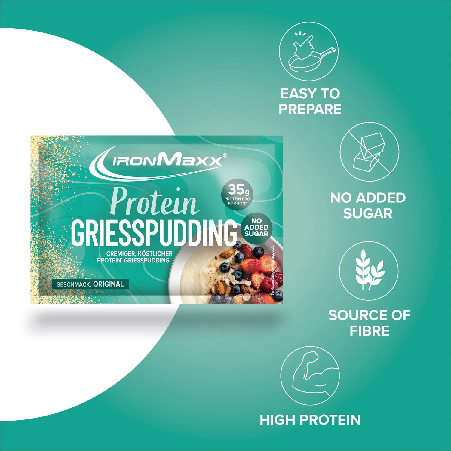 Iron Maxx Protein Breakfast Sachets 60 g Grieß Protein-Frühstück