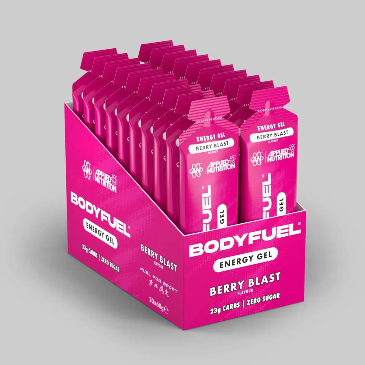 Applied Nutrition Bodyfuel Energie-Gel Beerenexplosion 20 Gels