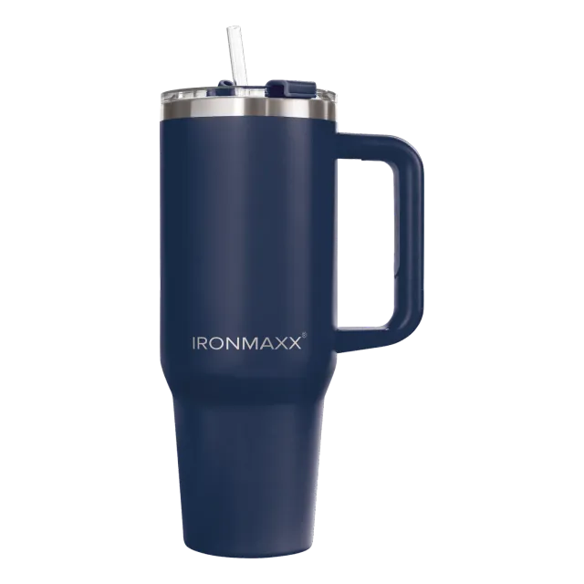 Iron Maxx Cup V3.0 Thermobecher Navy Blue 1200 ml isoliert