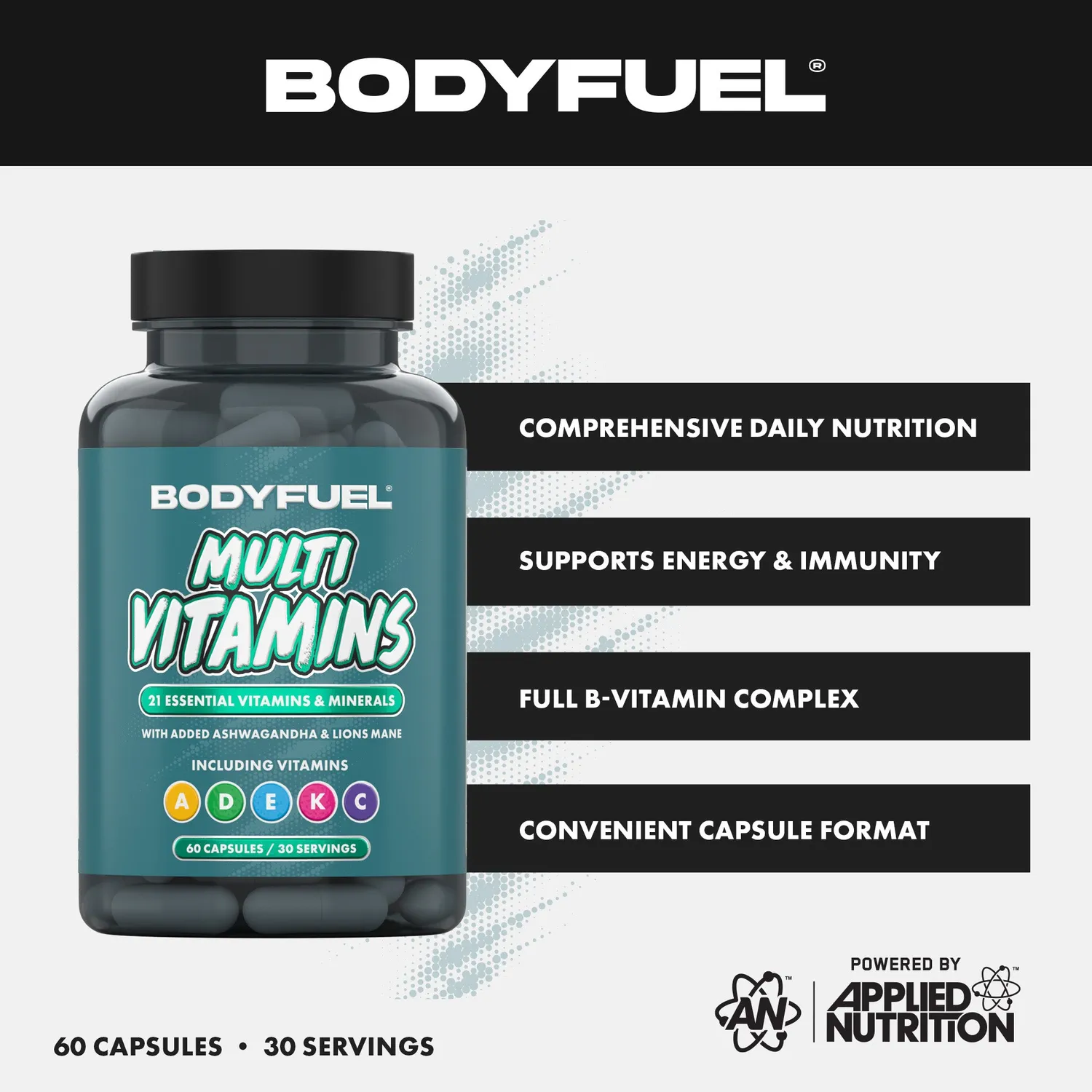 Applied Nutrition BodyFuel Multivitamin Kapseln 2 pro Tag Basis