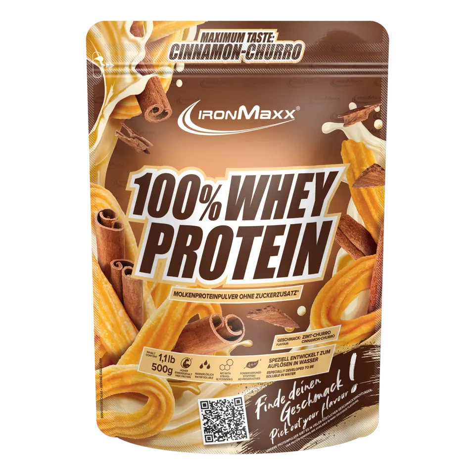 Iron Maxx 100% Whey Protein 500g Cinnamon Churro klumpenfrei