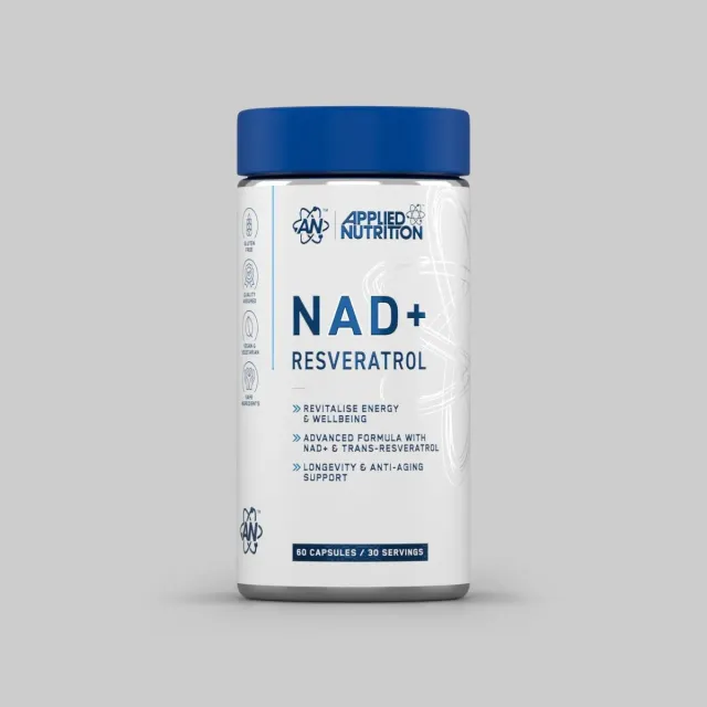 Applied Nutrition NAD+ Resveratrol 60 Kapseln Zellenergie Vitamin C
