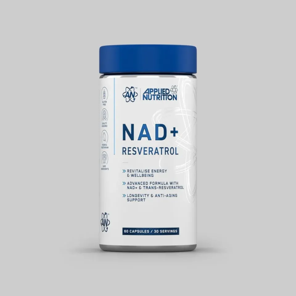 Applied Nutrition NAD+ Resveratrol 60 Kapseln Zellenergie Vitamin C