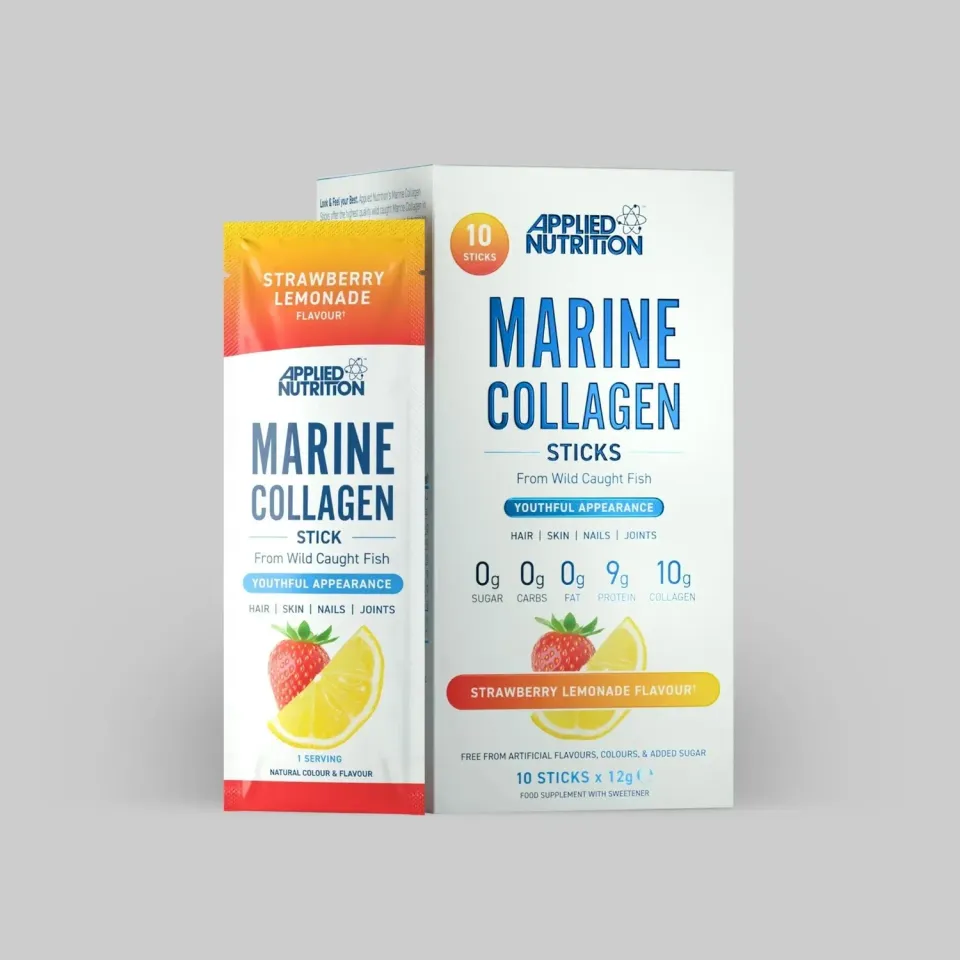 Applied Nutrition Marine Collagen Stick Kollagen 10 Sticks Erdbeere Himbeere