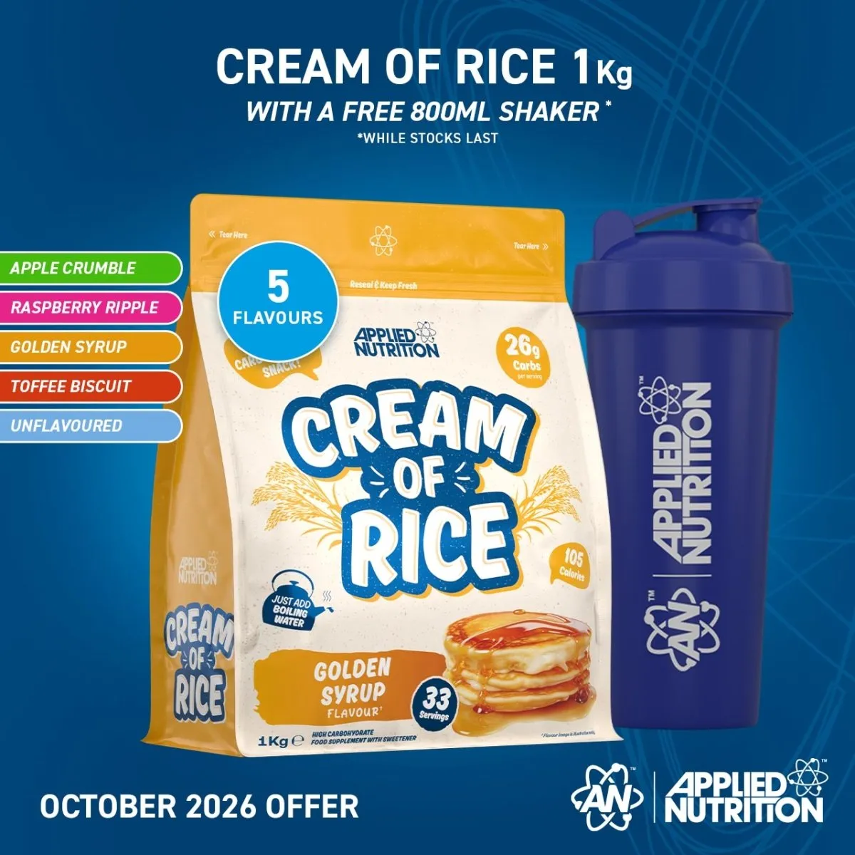 Applied Nutrition Cream of Rice Reiscreme 2 kg neutral vegan