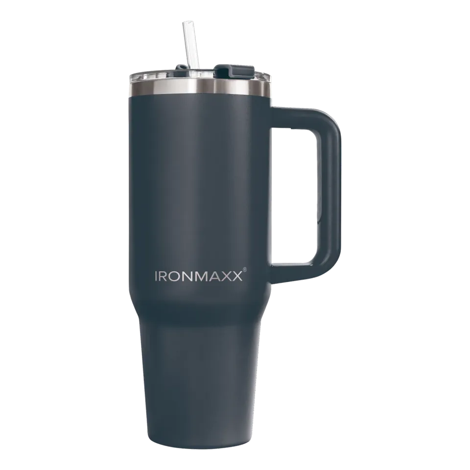 Iron Maxx Cup V3.0 1200 ml Trinkbecher Anthrazit Isoliert