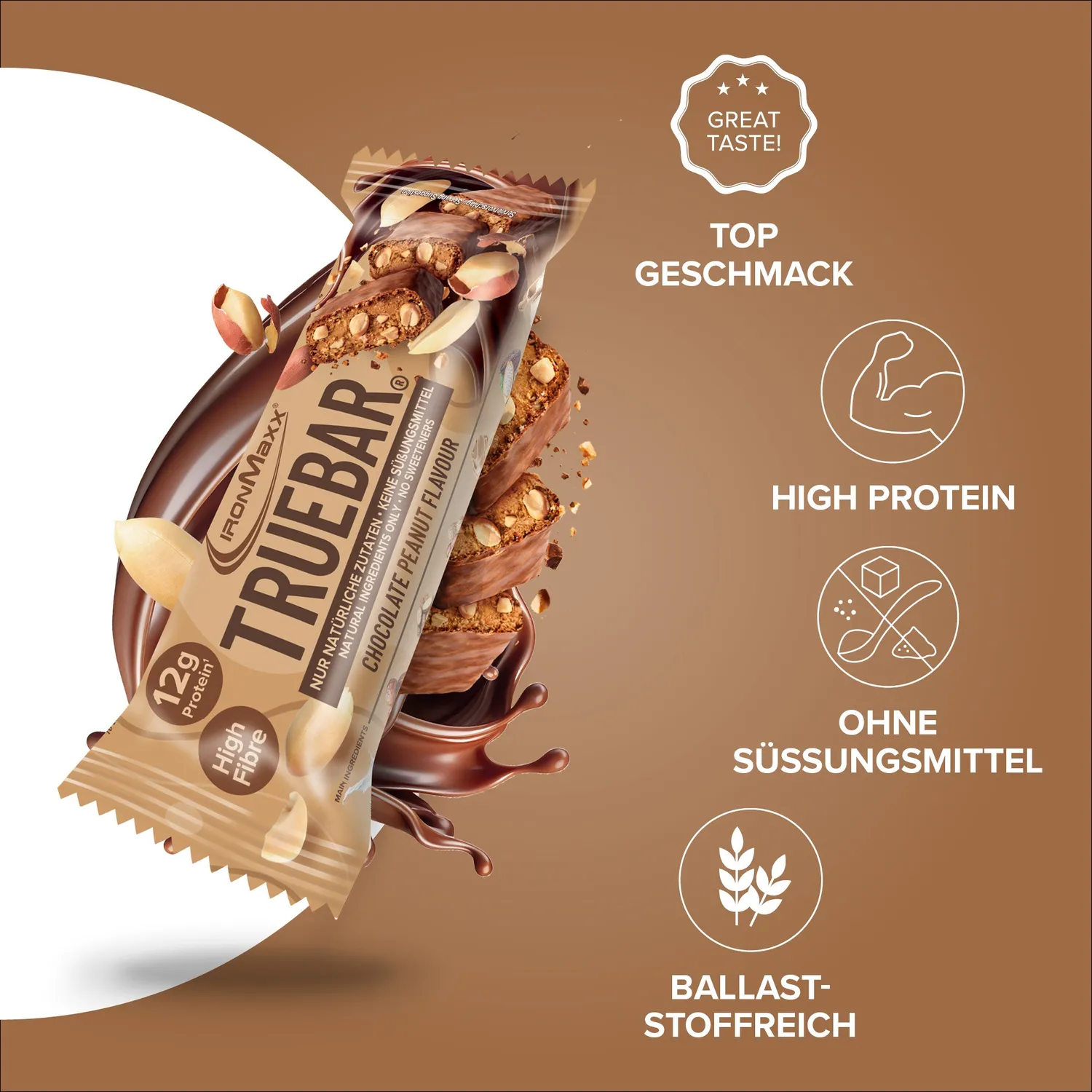 Iron Maxx TrueBar Proteinriegel 45g Chocolate Peanut