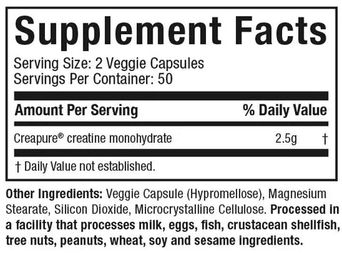 MuscleTech Platinum 100% Creatine Capsules Kreatin Kapseln mikronisiert