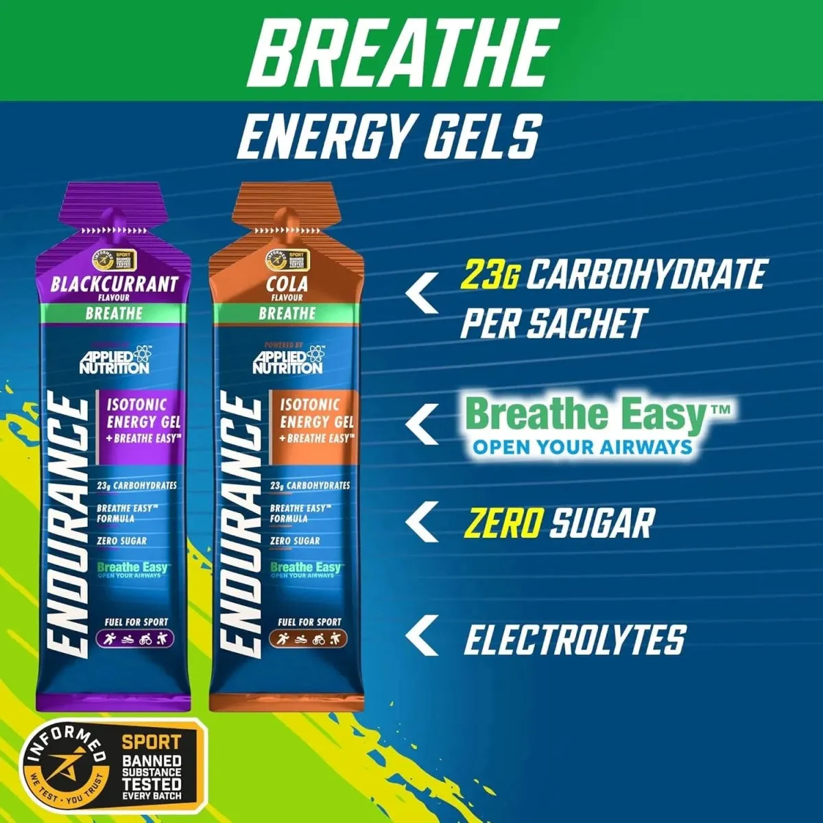 Applied Nutrition Breathe Isotonic Energy Gel Johannisbeere