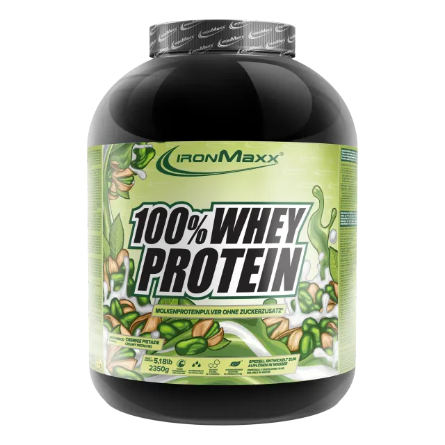 Iron Maxx 100% Whey Protein Creamy Pistazie Pulver 2350g zuckerfrei