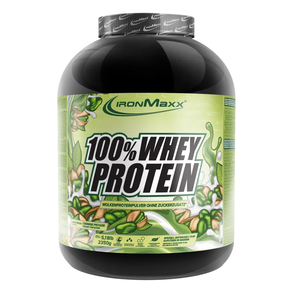 Iron Maxx 100% Whey Protein Creamy Pistazie Pulver 2350g zuckerfrei
