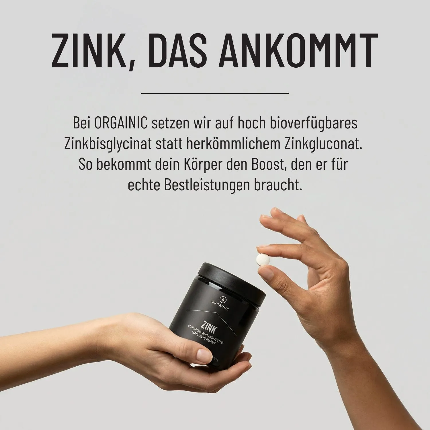 ORGAINIC Zink 365 Kapseln Zinkbisglycinat