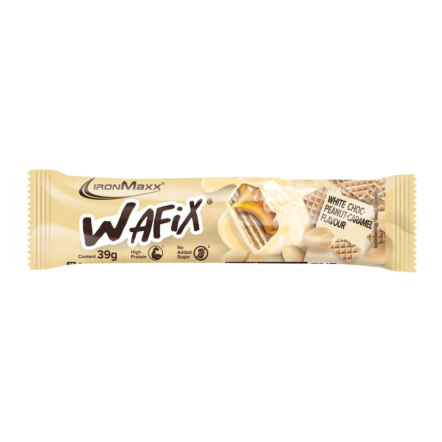 Iron Maxx Wafix Proteinriegel White Peanut Caramel 24x39 g Waffel