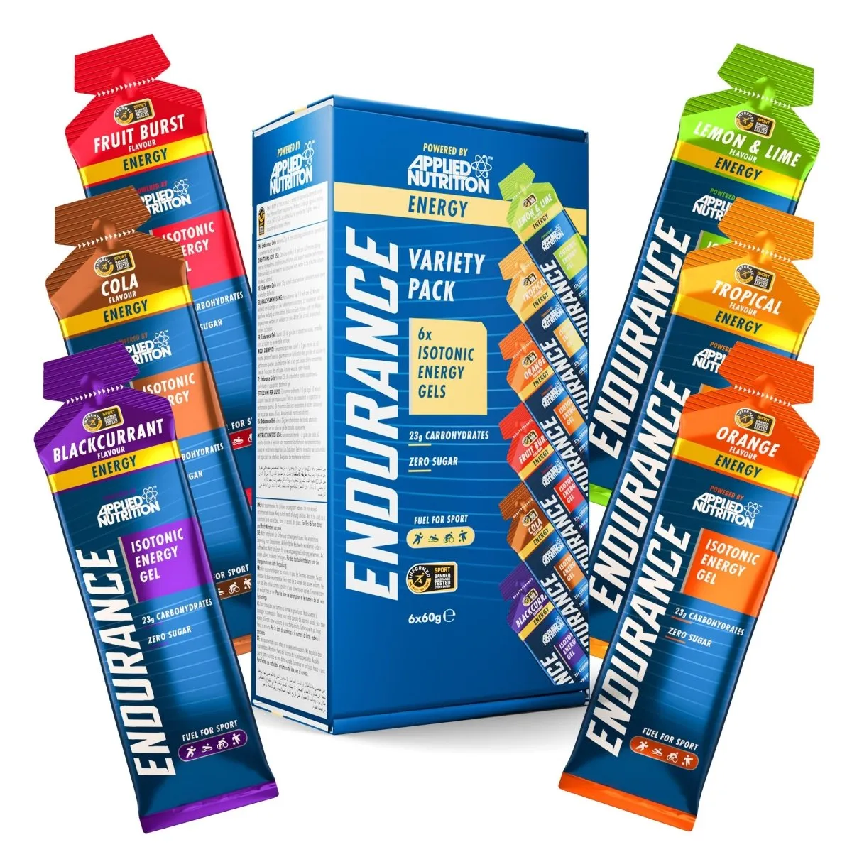 Applied Nutrition Endurance Energy Gel 6er Box zuckerfrei
