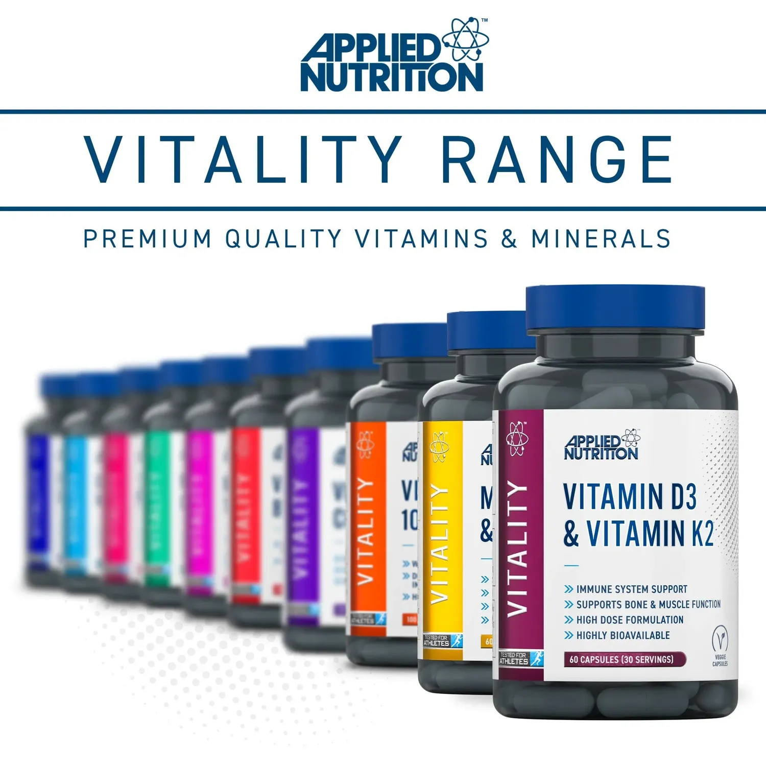 Applied Nutrition Vitamin D3 Kapseln 90 Stück für Muskeln