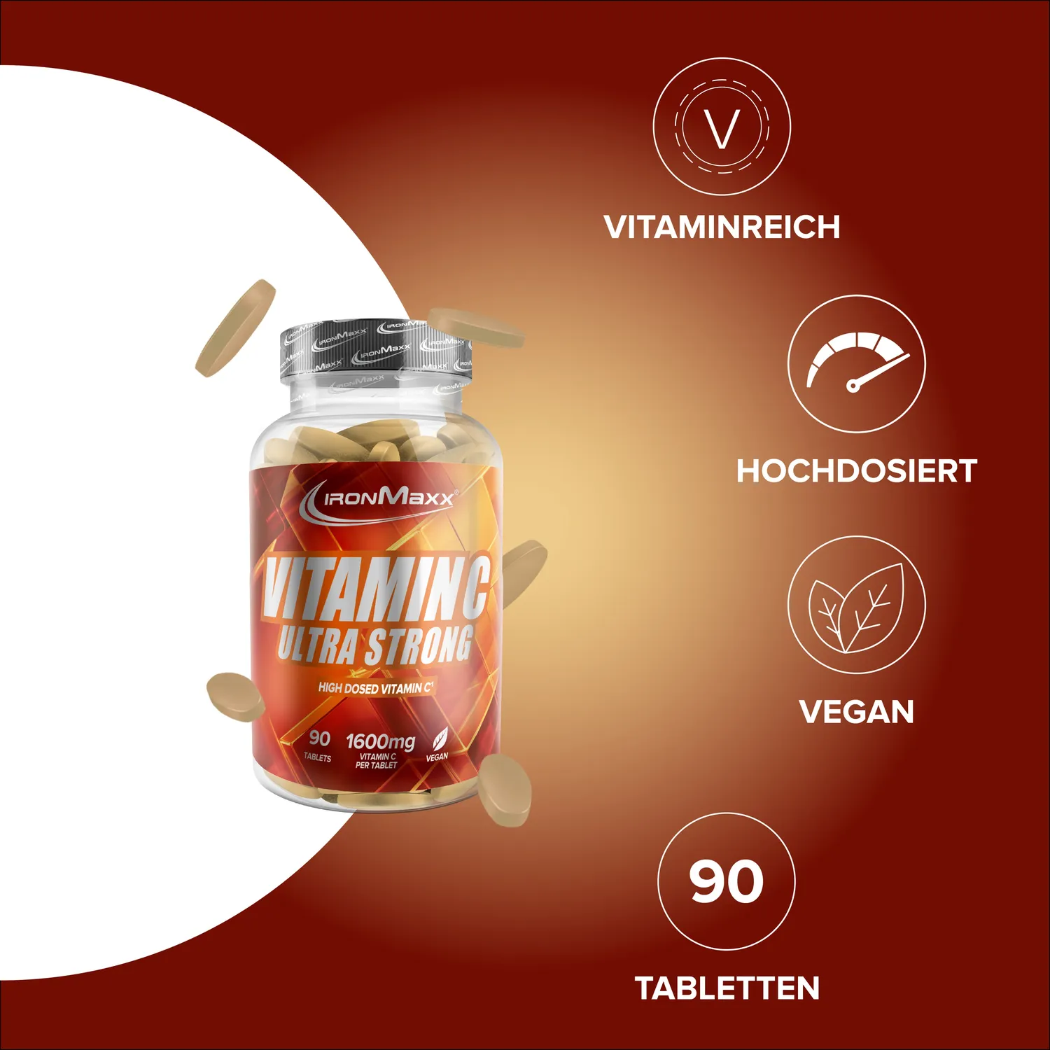 Iron Maxx Vitamin C Ultra Strong Tabletten 90 hochdosiert