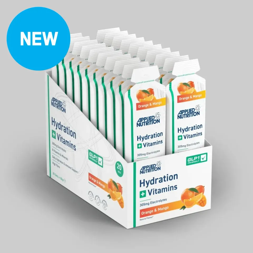 Applied Nutrition Hydration Vitamins Gel Orange Mango 20 Gels