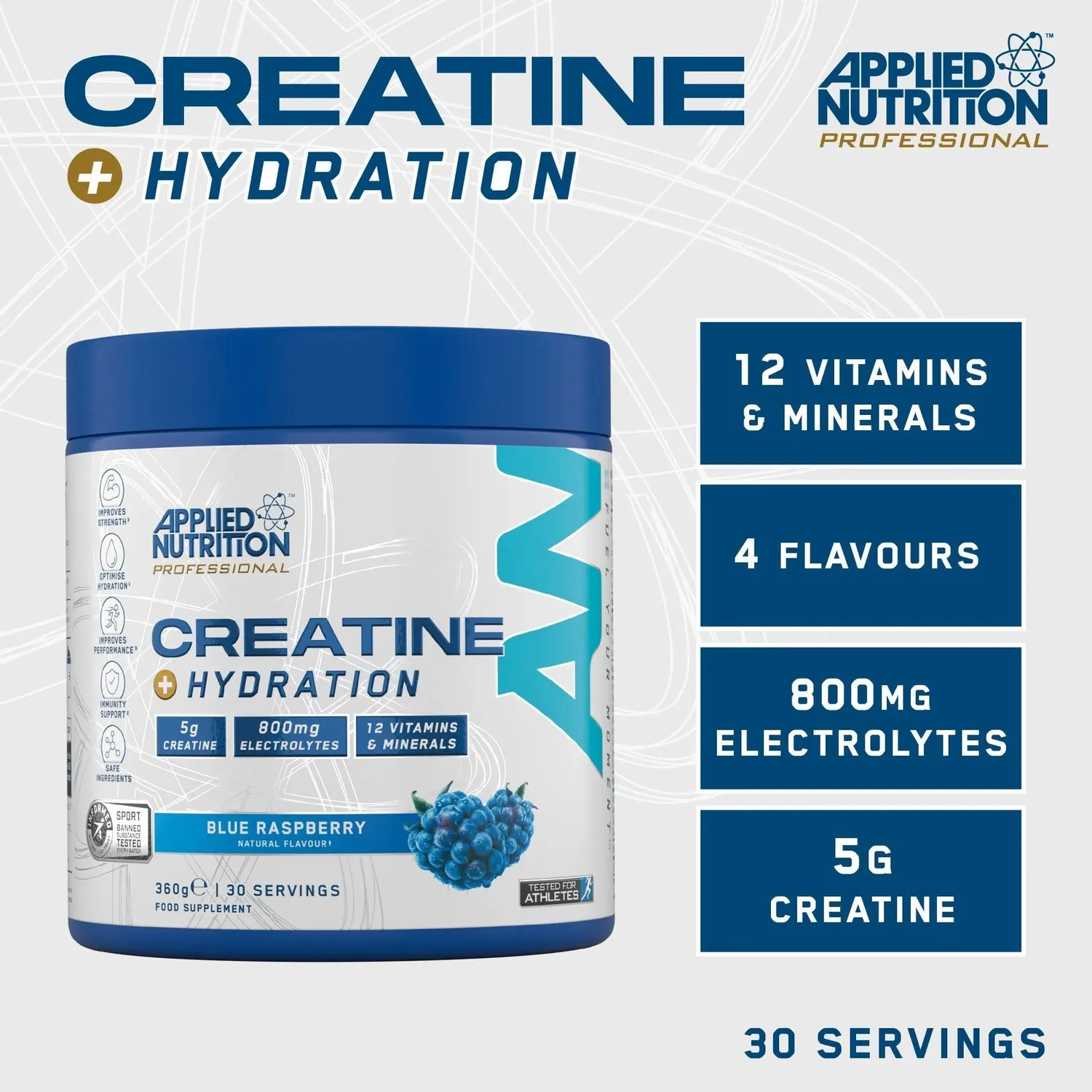 Applied Nutrition Performance Kreatin Peptid Pulver Unflavoured 60 Port