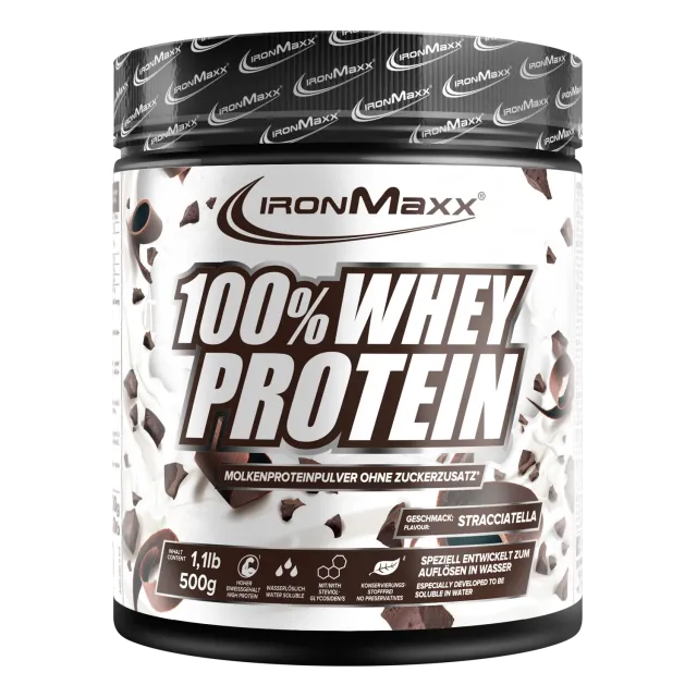 Iron Maxx 100% Whey Protein Pulver Stracciatella 500g zuckerfrei