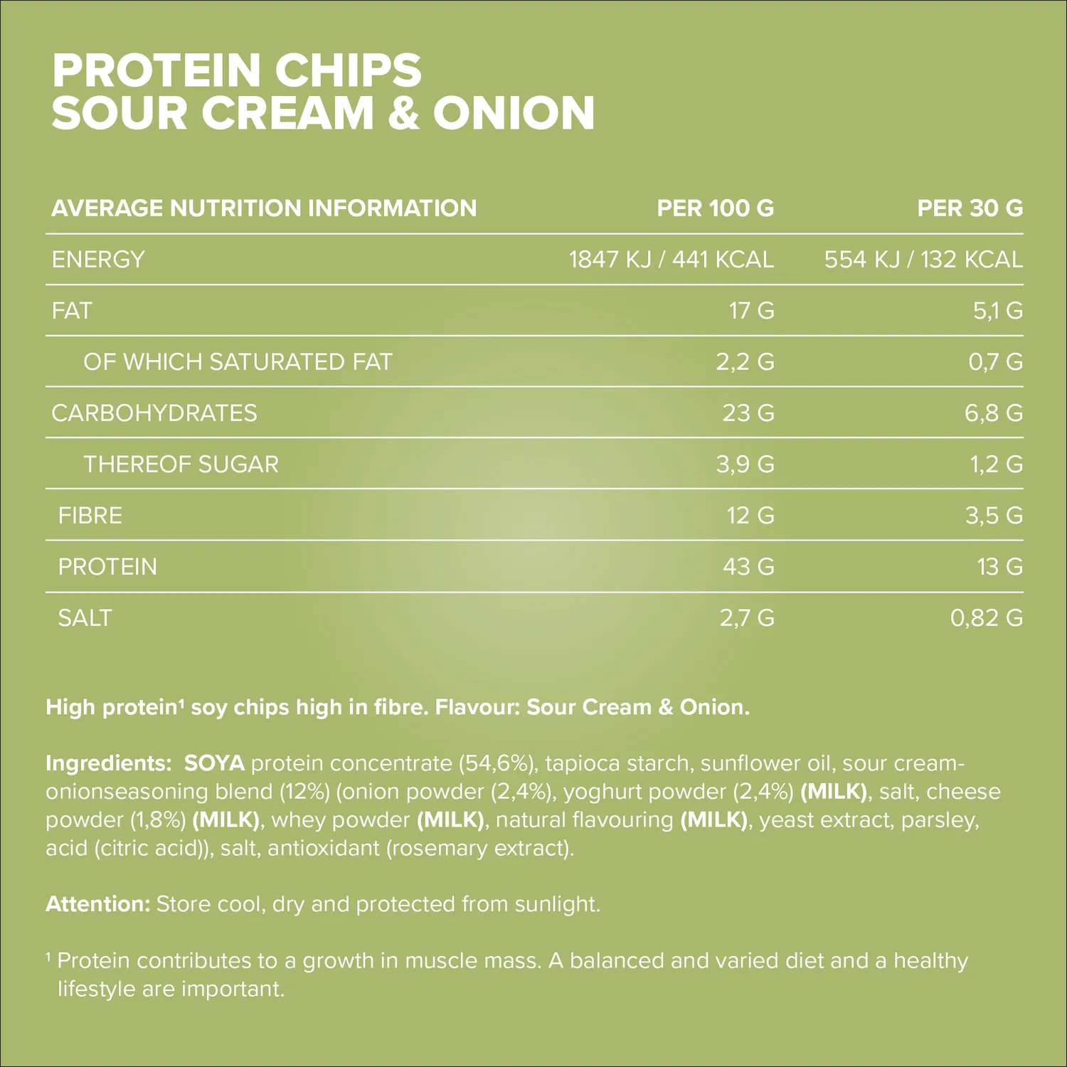 Iron Maxx Protein Chips 3.0 60g Sour Cream Onion 40% Protein