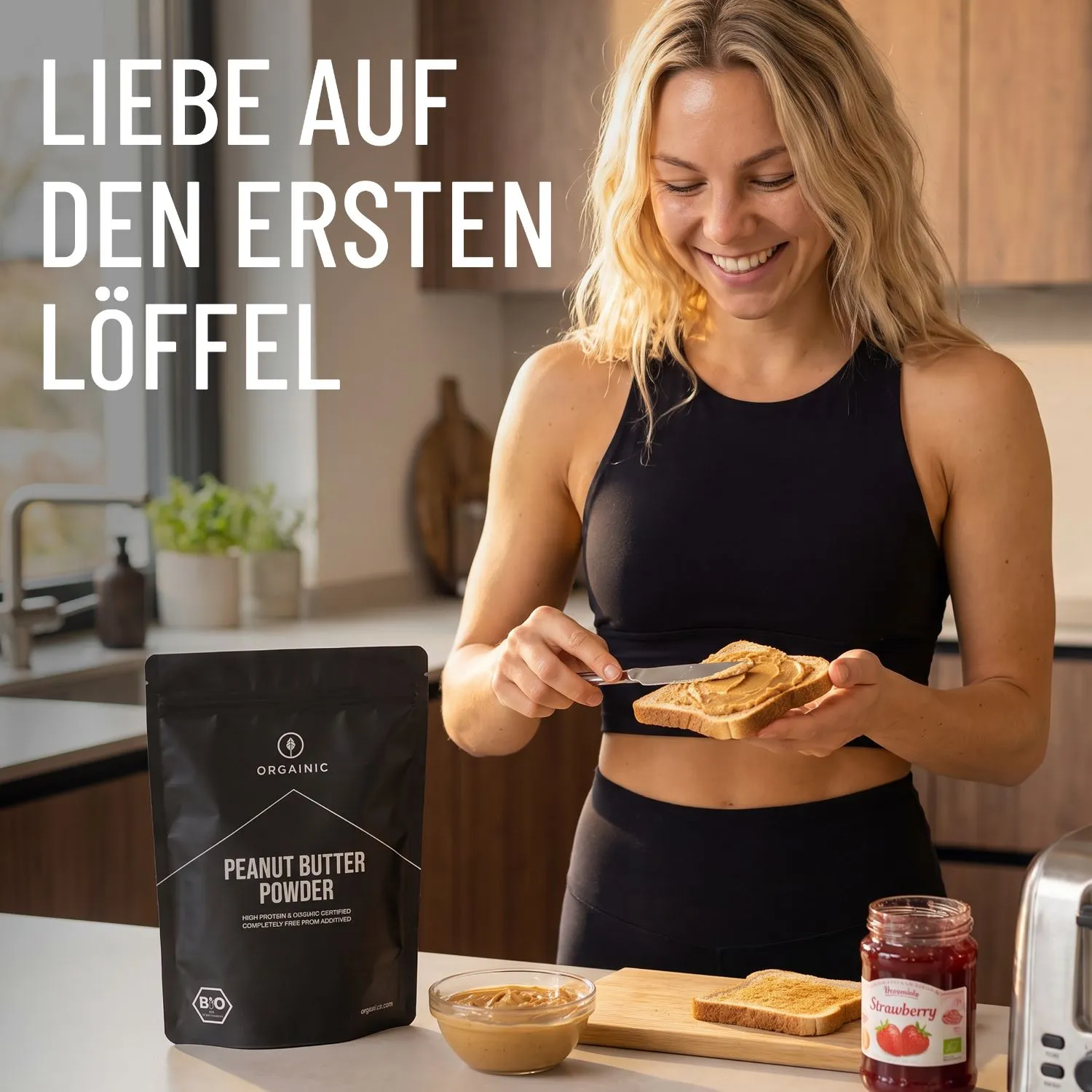 ORGAINIC Bio Erdnussbutter Pulver 300g proteinreich