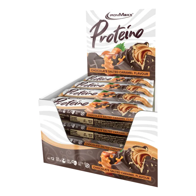 Iron Maxx Proteino Proteinriegel Chocolate Salted Caramel 12 x 30 g zuckerreduziert