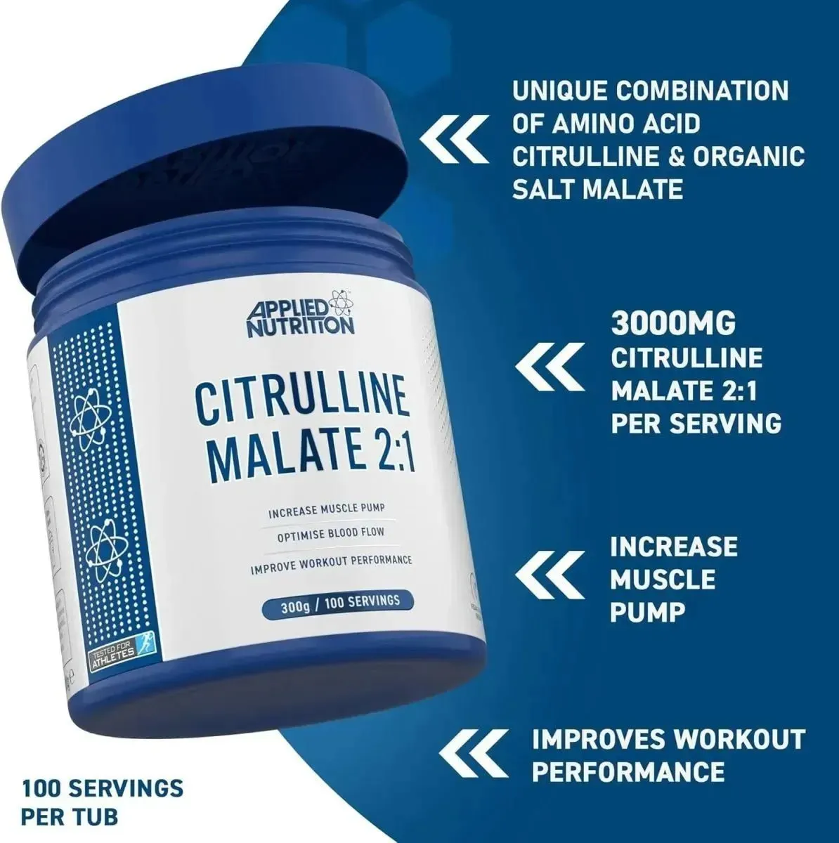 Applied Nutrition Citrullin Malat Pulver 300 g vegan