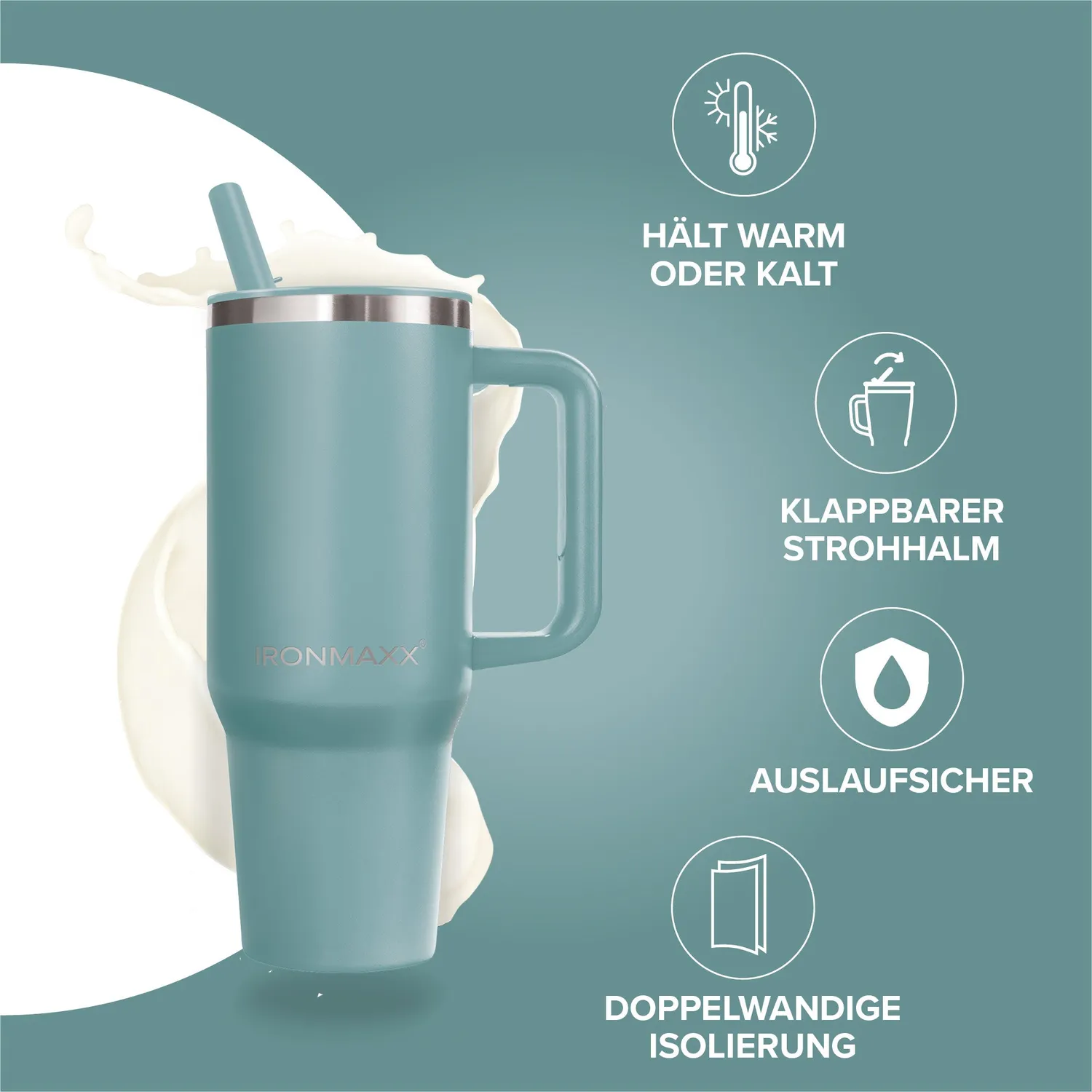 Iron Maxx Cup V4.0 Becher 1200ml Skystrike isoliert