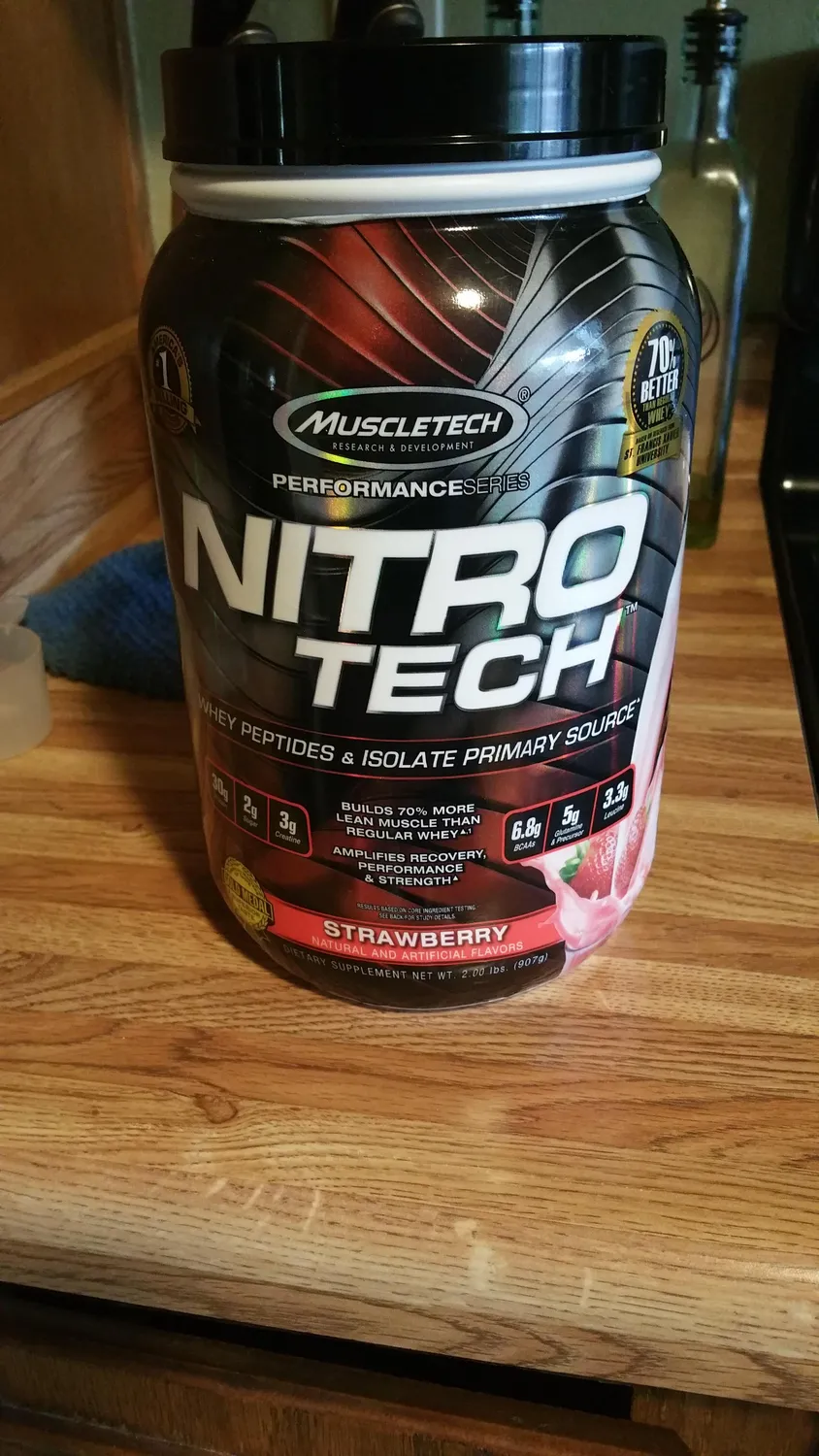 MuscleTech Nitro-Tech Whey Protein Pulver 2 lb Milk Chocolate mit Kreatin