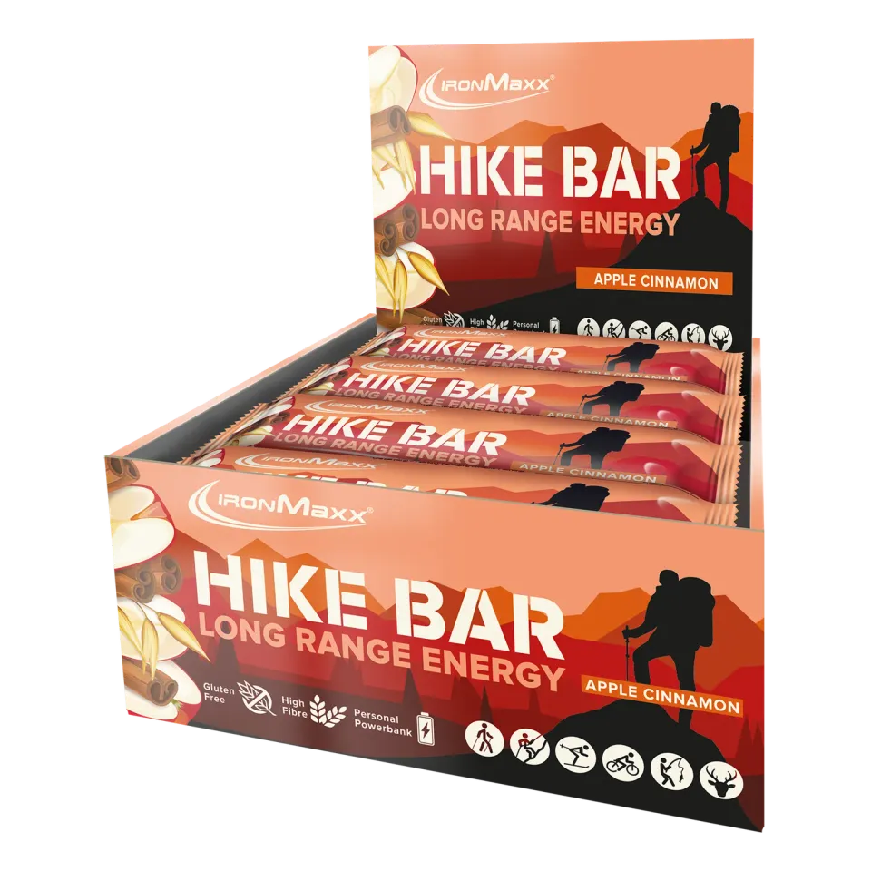 Iron Maxx Hike Bar Riegel Apfel Zimt 12x60g vegan