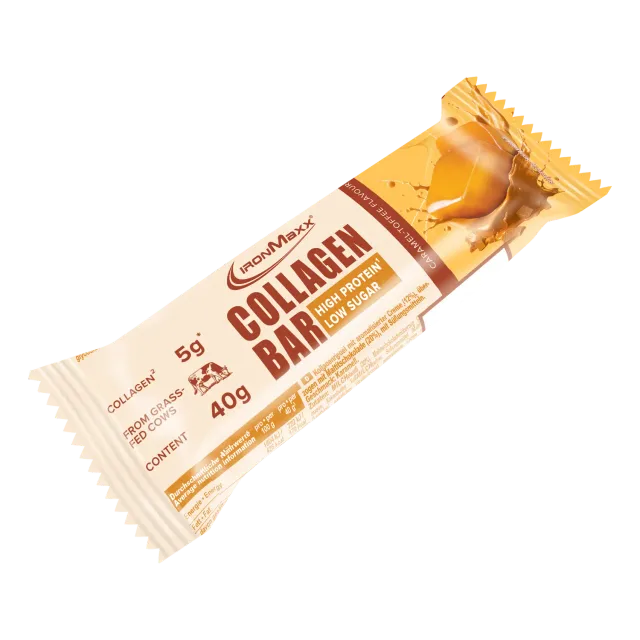 Iron Maxx Collagen Bar 40 g Karamell Proteinriegel zuckerarm