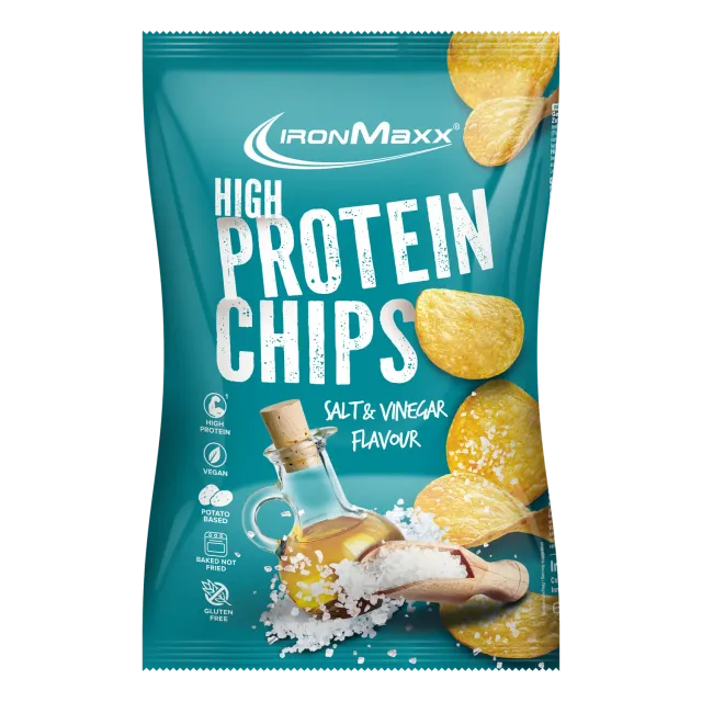 Iron Maxx High Protein Potato Chips 60g Salt & Vinegar vegan