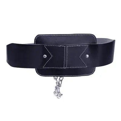 Body Star Dipgürtel Leder Trainingsgürtel schwarz universal